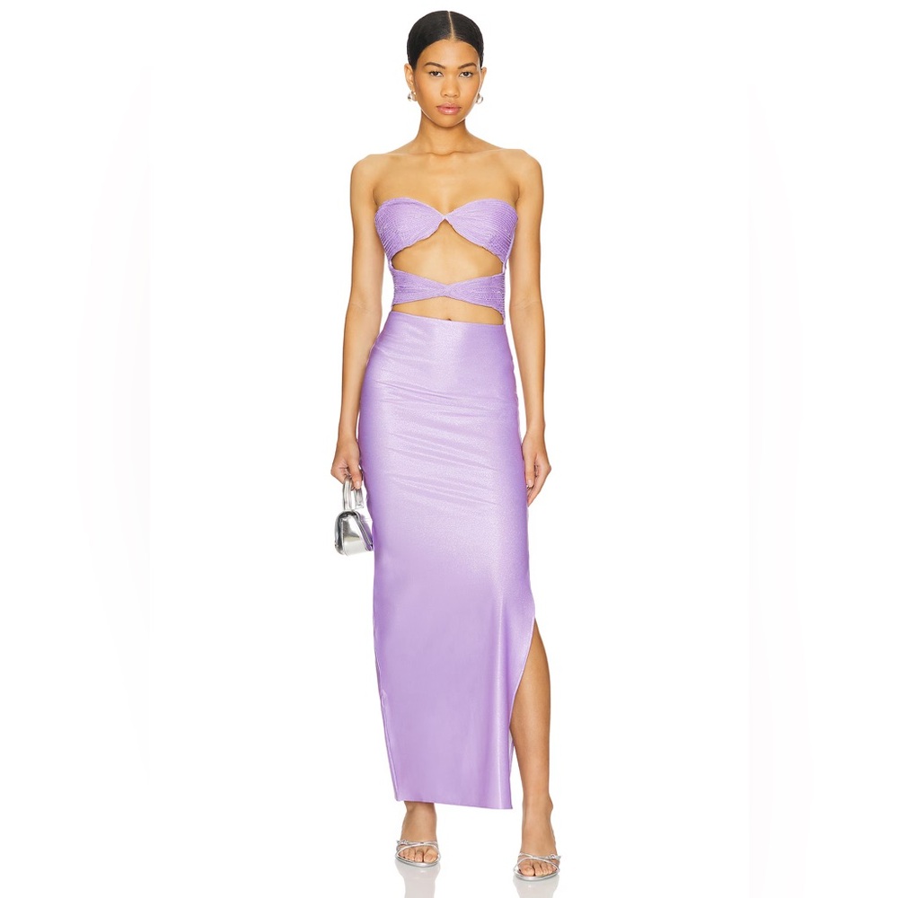 Baobab Collection Purple Strapless Bodycon Dress